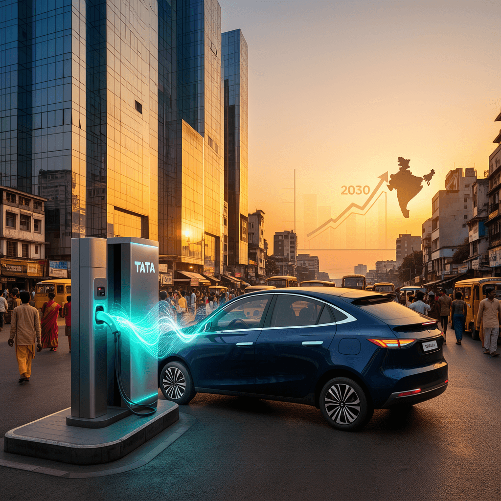Electric Vehicle Charging: Tata’s Rise & India’s 2030 Shift - Cover Image